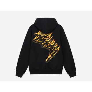 스투시 버닝 후드 집업 XXL