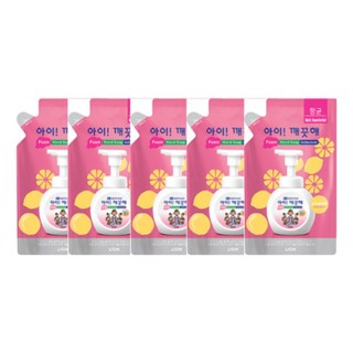 아이깨끗해 레몬 거품형 핸드솝 200ml 리필 5개입 cof*4720kX