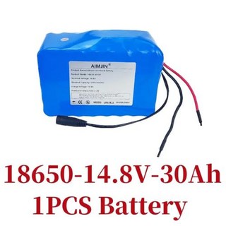 BMS 포함 18650 리튬 배터리 팩 인버터 스마트 로봇 고출력 장비 등 4S10P 14.8V 30Ah 444Wh, 1개