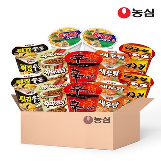 농심 큰사발 컵라면 12종 세트