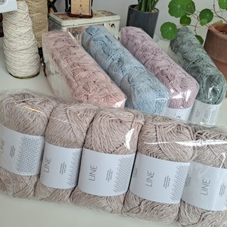 리네 Line / 산네스 간 sandnes garn / 여름실/ 린넨 비스코스 혼방사, 4612 라일락, 1개