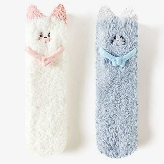 카라멜라 여성 마그네틱 큐트 캐릭터 수면 양말 2개입