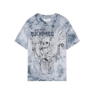 [버커루동수원] [PREMIUM] 30수 SKULL 주물럭 R넥 티셔츠(B242TS394P)