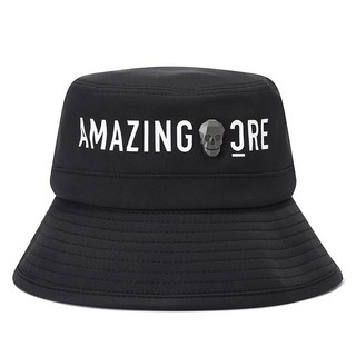 남자골프버킷햇 AZ 모자 블랙