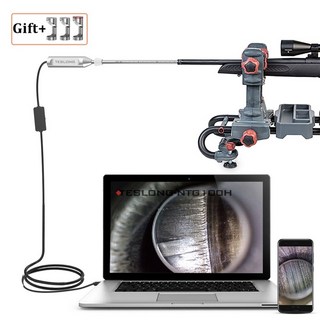 Teslong Rigid Rifle Borescope 총 청소 카메라 26인치 길이 막대는 Android Windows 및 MacBook용으로 0.20 구경 더 큰 크기에 맞습니다, 5mm, 1개