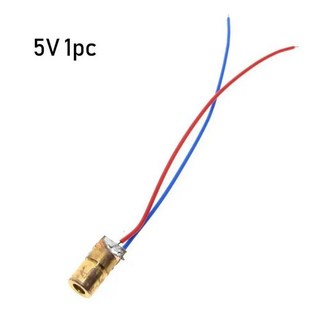 핫 레이저 다이오드 도트 모듈 조절식 레드 구리 헤드 백만 와트, 1개, 2. 5pc 5V