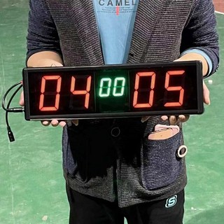전자스코어보드 농구 축구 디지털 점수판, 충전  4인치 사이즈:52*16cm, 1개