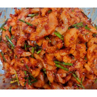 고향의 맛! (엄니손맛) 전라도 국내산 수제 노각오이김치 (노랑오이), 1개, 500g