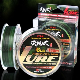 천지인 LURE 루어 원줄 볼락 꺽지 전갱이 루어줄 모노라인, 1개