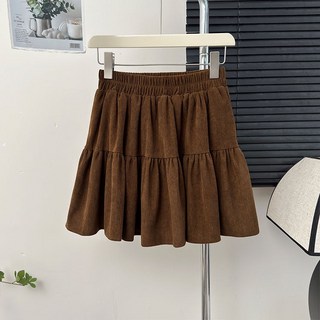 골덴 후레아 미니 스커트