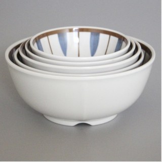 코드코 멜라민 네이비마로 코드코 볼시리즈 5size 식당 업소용 반찬그릇 접시 중국집 분식 멜라민 식기 반찬 접시, KD 504L, 1개