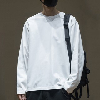 남자 오버핏 긴팔티 무지 티셔츠 쭉티