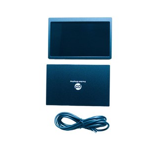 보조 모니터 휴대용 노트북 포터블 서브 미니 듀얼 소형 hdmi, 블랙 5인치+USBA to Typec 케이블