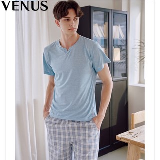 비너스 < 여름 준비 이월 행사 > 기능성 흡한 속건 솔리드 베이직 남성 잠옷상하의 실내복 세트 VEP3810MS 애플
