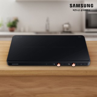 삼성 2구 인덕션 더플레이트 프리스탠딩 NZ62DG300CFK 블랙