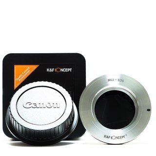 K&F M42-EOS 변환링 렌즈 어댑터 / M42마운트 렌즈 - 캐논 EF 바디 / 뒤캡포함 M42 lens on Canon EF adapter + cap, 1개