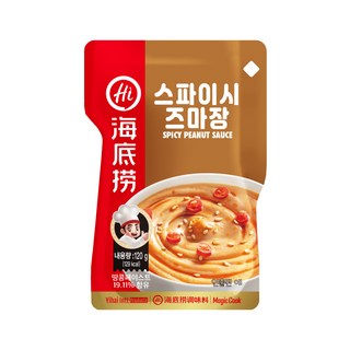 왕부정 중국식품 하이디라오 찍먹 소스 매운맛 디핑 향라맛 훠궈 땅콩 양념 소스, 10개, 120g