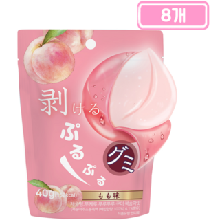 푸루푸루 구미 복숭아맛, 40g, 8개