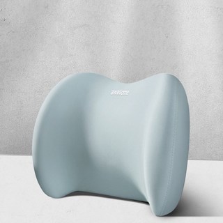 바른하나 차량용 메모리폼 허리쿠션, 그린, 1개