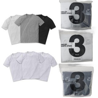 [국내 정품] 폴햄 3팩 베이직 반팔 티셔츠 학생 반팔티 이너티