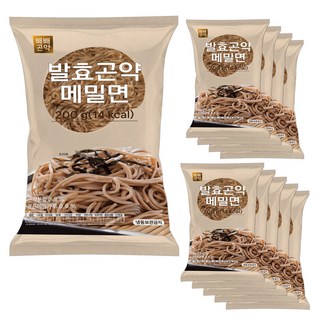 100g당 7kcal 빼빼곤약 발효곤약메밀면 10팩, 200g, 10개