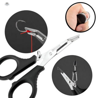 코르빈 낚시합사가위 바늘빼기 핀온릴 라인커터 낚시공구, 블랙, 1세트