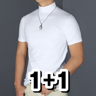 1+1 포고티 터틀넥 아이스 반팔티