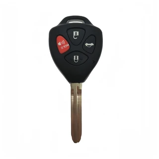 쿠쿠스토어 Toyota Venza Camry RAV4 Yaris Scion TC 3/4 버튼 원격 키 교체 쉘 로고가있는 TOY43 블레이, 01 4 Buttons
