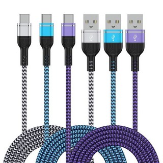 모토로라 레이저 2024용 USB C 충전기 케이블 고속 충전 6FT3팩 2023 엣지 2024 2022 50 울트라 모토 G 파워 5G 스타일러스 플레이 3.1A 타입 안드로