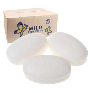 국산 마일드 알뜨랑비누 130g x80개 세수비누 업소용, 1개