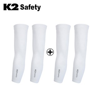 K2 UV차단 냉감 쿨토시 2P+2P 2개 세트, 화이트2개