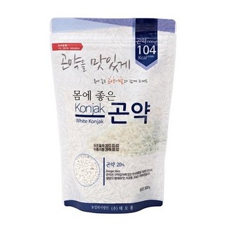 쌀모양 건식 곤약쌀 곤약미 곤약밥 강황 아로니아 뽕잎, 1kg, 1개