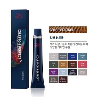 웰라 NEW 콜레스톤 퍼펙트 플러스 염색약 80g 산화제 포함, 1개, 컬러 컨트롤 그레이지 부스터