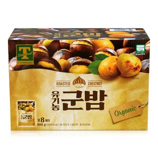 트레이더스 유기농 군밤 100g, 8개