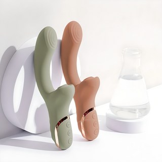(국내브랜드)몽즈 한국여성용 흡입 진동 딜도 + 파우치증정, 1개, 오가닉 브라운 대표 이미지 - 여자 반려기구 추천