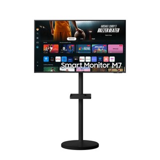 삼성전자 스마트모니터 M7 107.9cm 블랙 무빙스탠드 패키지 IPTV UHD, S43DM700 무빙스탠드 패키지