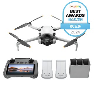 DJI Mini 4 Pro 플라이 모어 콤보 플러스 + RC 2 촬영용 드론, mixed, 1세트