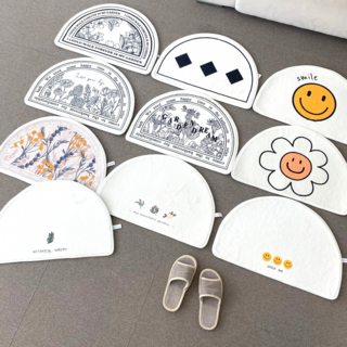 반원 발매트 극세사 러그