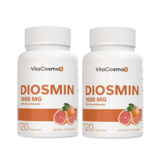 VitaCosmoX We Like Vitamins 디오스민 1000mg 120캡슐, 120정, 2개