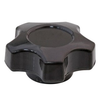 KN-4512-46-06 배크라이트 오각 노브 손잡이 너트형, M12 x 1.75, 27mm, 1개