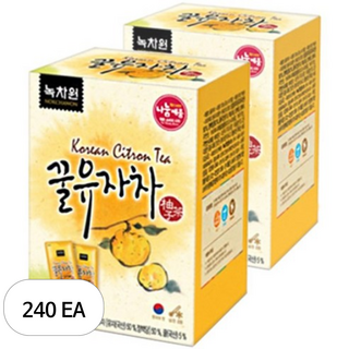 녹차원 꿀 유자차, 30g, 10개입, 240개