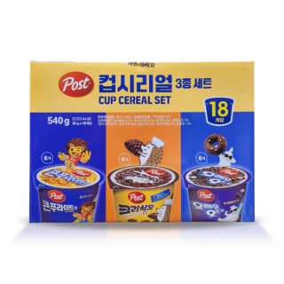 포스트 컵시리얼 3종세트