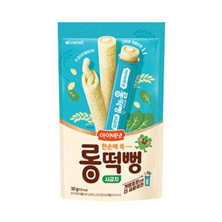 아이배냇 롱떡뻥 유통기한 2025년10월30일까지, 1개, 30g, 시금치