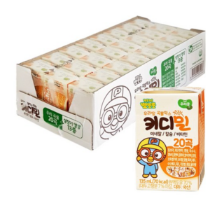 비손플러스 뽀로로 키디밀 어린이 두유 135ml x 24팩, 24개, 본상품선택