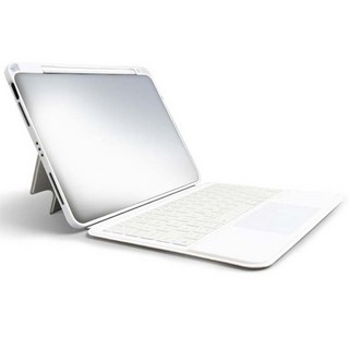 도코 키보드 겸용 회전가능 태블릿 PC 커버, 화이트, 1개