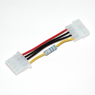 EVERCOOL FAN RESISTER 4P (FR-4P)/4핀 저항/소음줄임 케이블-전원케이블, 1개, 선택없음, 선택없음