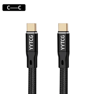 YYTCG HIFI USB OCC 케이블 A-B 6N DAC A-C 오디오 실버 도금 데이터, 01 USB C to C, 05 2m