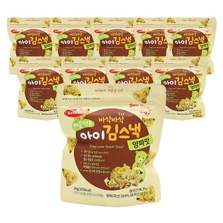 베베스트 처음먹는 바삭바삭 아이 김스낵, 양파맛, 20g, 10개