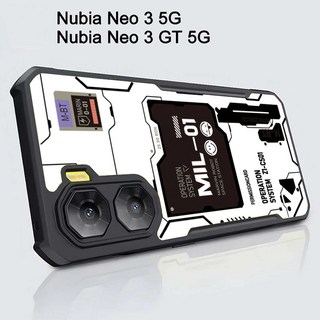 ZTE 누비아 네오 3 GT 케이스를 위한 고급스러운 전화 케이싱 네오 2 네오 3 5G NO.6를 위한 명확한 아크릴 떨어짐 예방 매우 네네네네오 3 5G NO.28