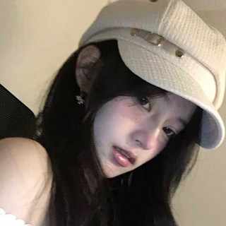 여성 베레모 여름 얇고 통기성 좋은 복고풍 스타일 금속 벨트 버클로 포인트 모던한 데일리 모자